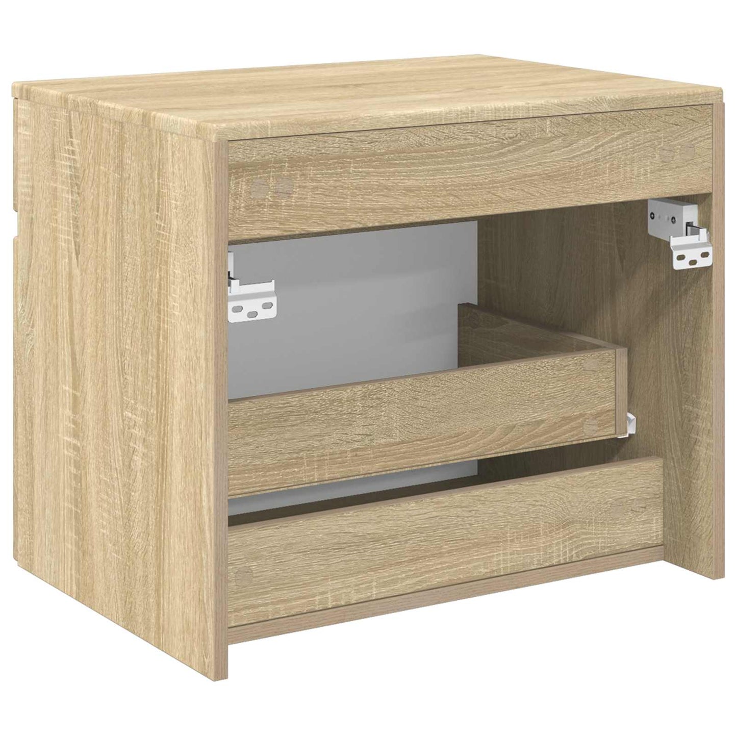 Mobiletto da Bagno a Muro Rovere Sonoma 59 x 44,5 x 50 cm | homemem39