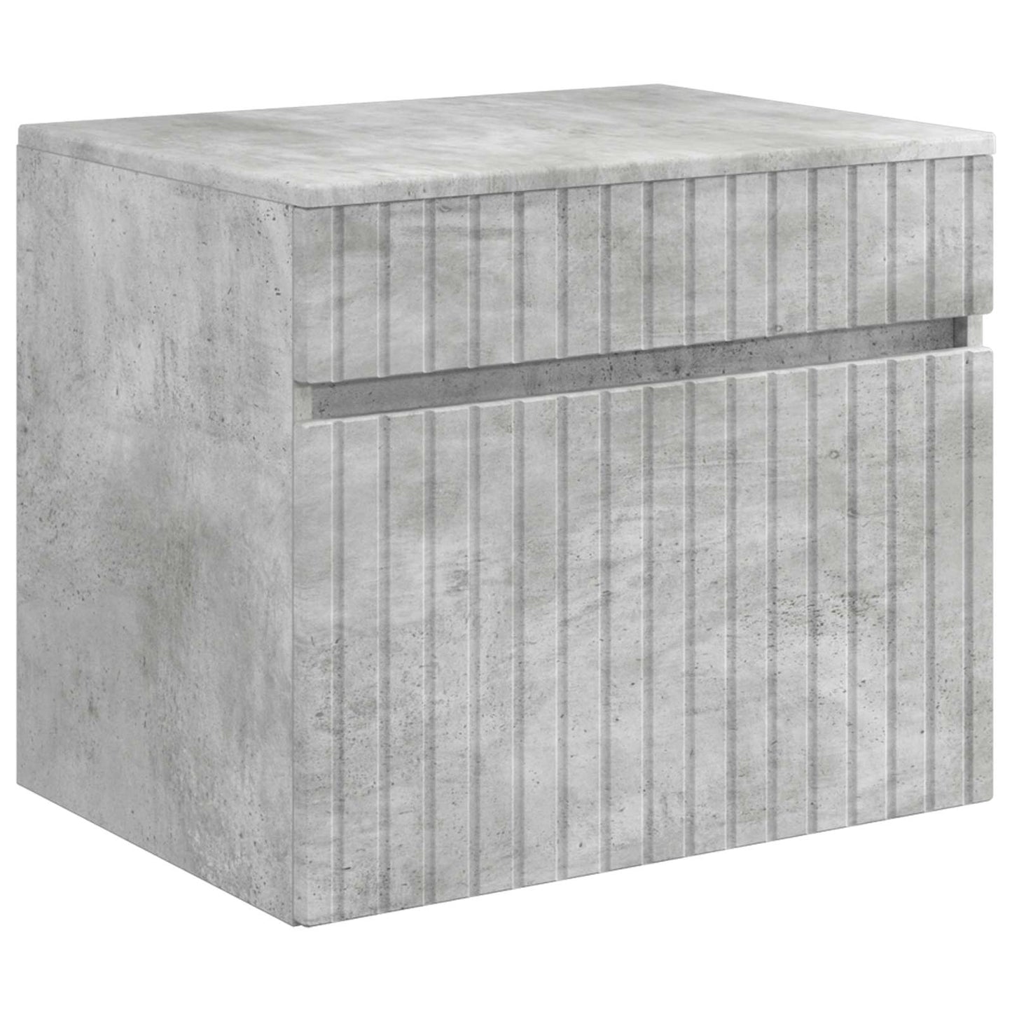 Mobiletto da Bagno a Muro Grigio Cemento 59 x 44,5 x 50 cm | homemem39
