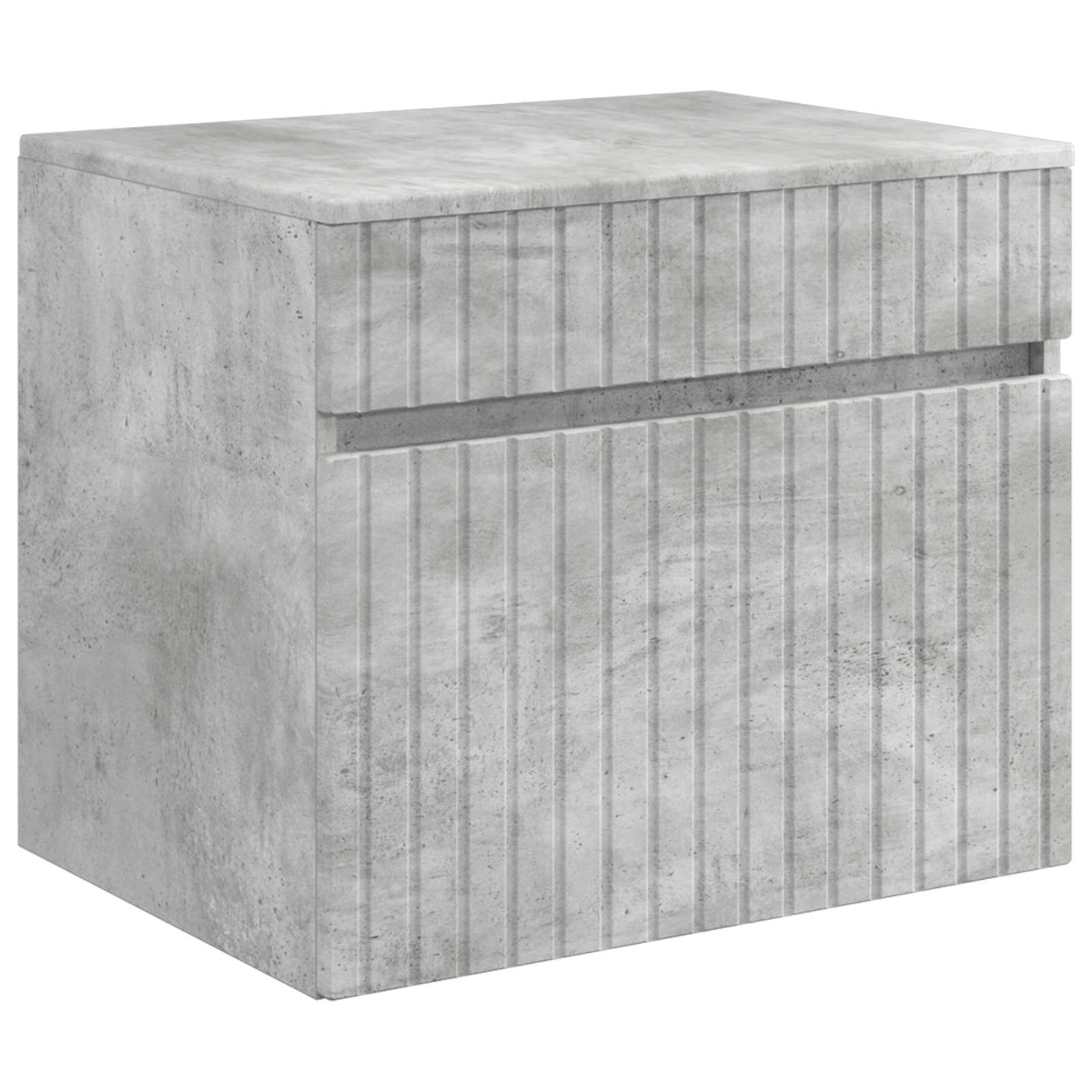 Mobiletto da Bagno a Muro Grigio Cemento 59 x 44,5 x 50 cm | homemem39