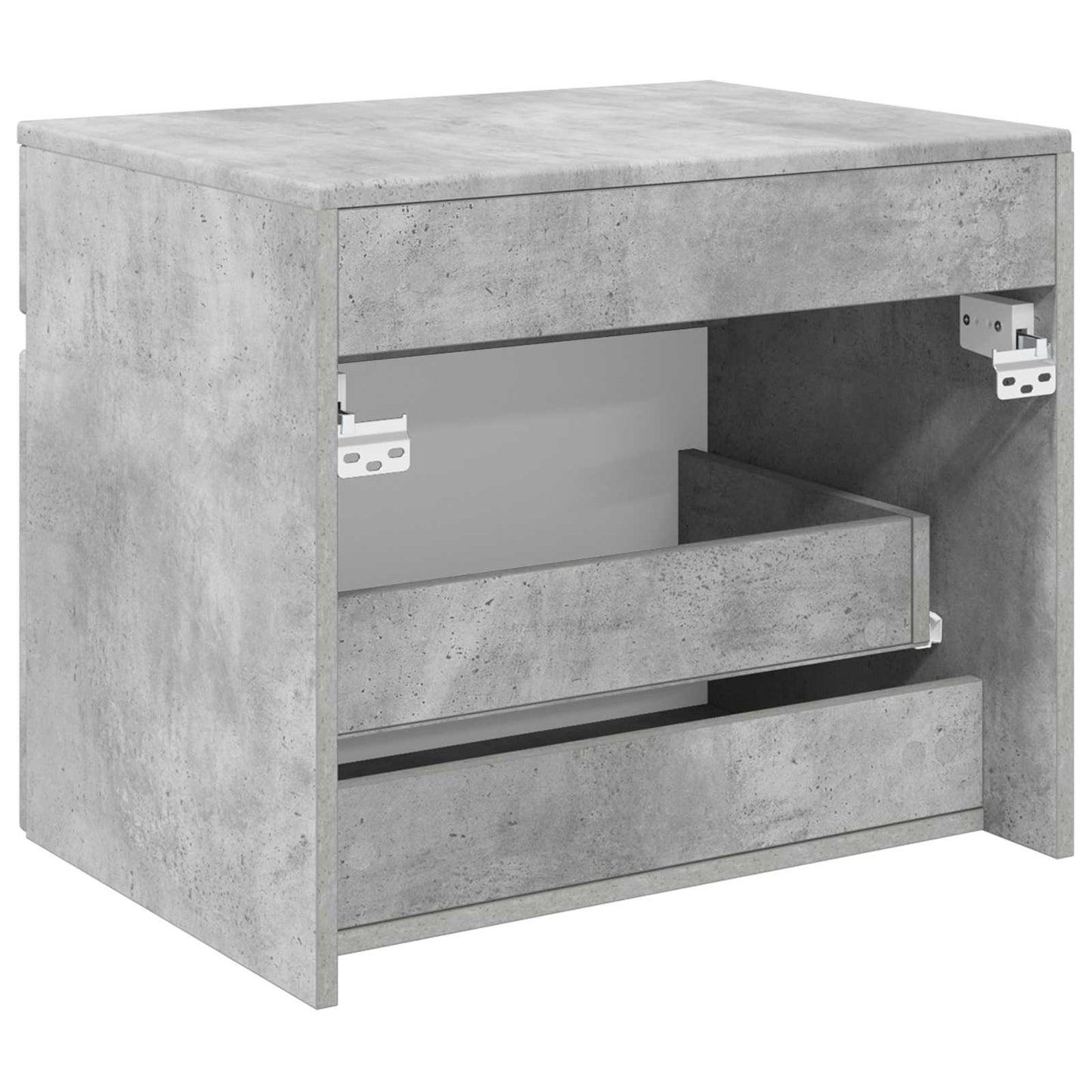 Mobiletto da Bagno a Muro Grigio Cemento 59 x 44,5 x 50 cm | homemem39