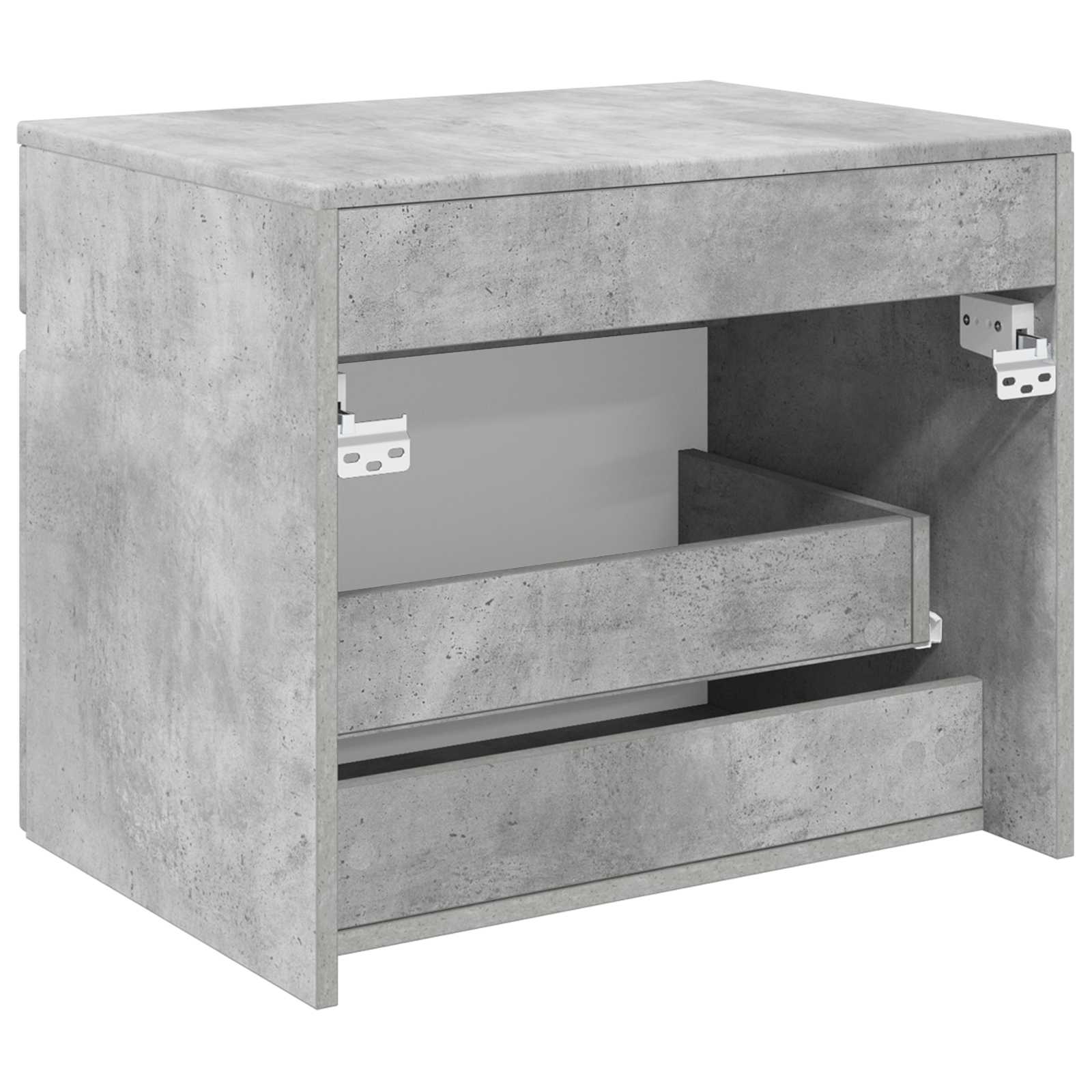 Mobiletto da Bagno a Muro Grigio Cemento 59 x 44,5 x 50 cm | homemem39