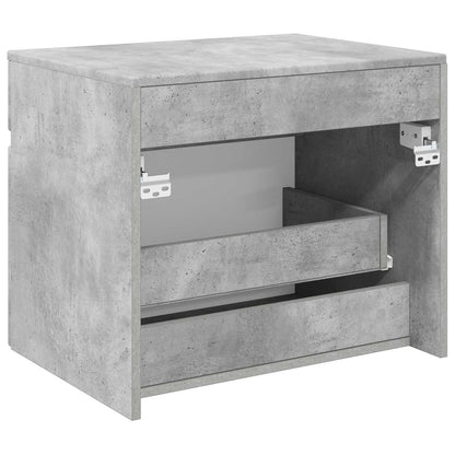 Mobiletto da Bagno a Muro Grigio Cemento 59 x 44,5 x 50 cm | homemem39