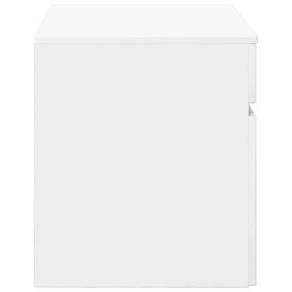 Mobiletto da Bagno a Muro Bianco Lucido 59 x 44,5 x 50 cm | homemem39