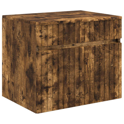 Mobiletto da Bagno a Muro Rovere Fumo 59 x 44,5 x 50 cm | homemem39
