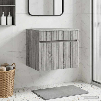Mobiletto da Bagno a Muro Sonoma grigio 59 x 44,5 x 50 cm | homemem39