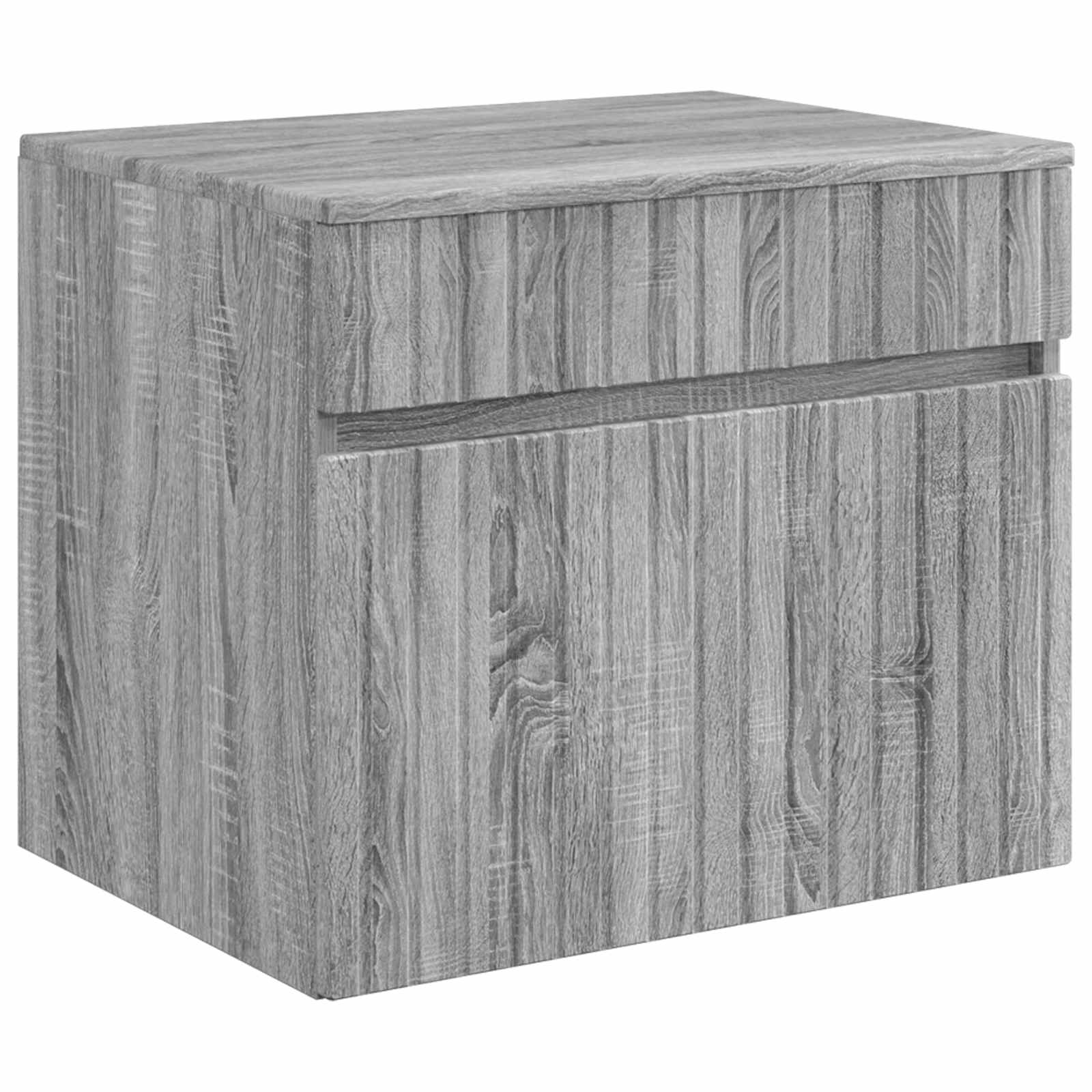 Mobiletto da Bagno a Muro Sonoma grigio 59 x 44,5 x 50 cm | homemem39