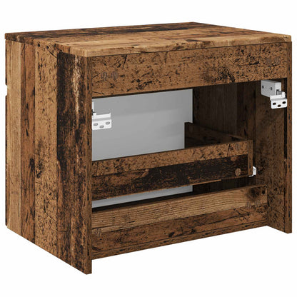 Mobiletto da Bagno a Muro Legno antico 59 x 44,5 x 50 cm | homemem39