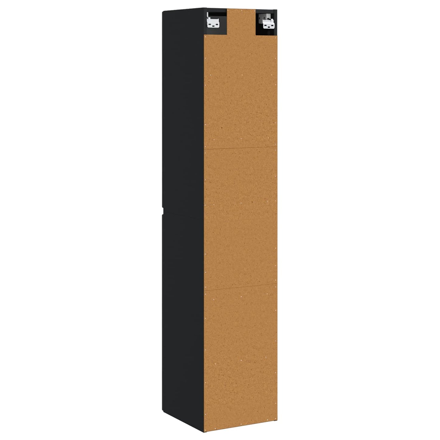 Mobiletto da Bagno a Muro Nero 33 x 34,5 x 160 cm | homemem39
