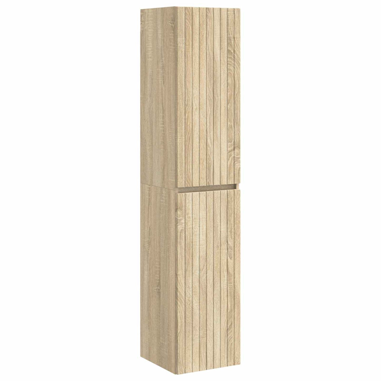 Mobiletto da Bagno a Muro Rovere Sonoma 33 x 34,5 x 160 cm | homemem39
