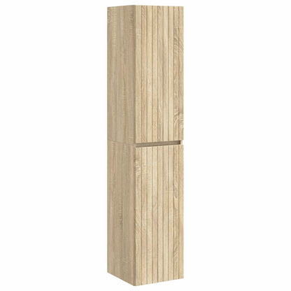Mobiletto da Bagno a Muro Rovere Sonoma 33 x 34,5 x 160 cm | homemem39