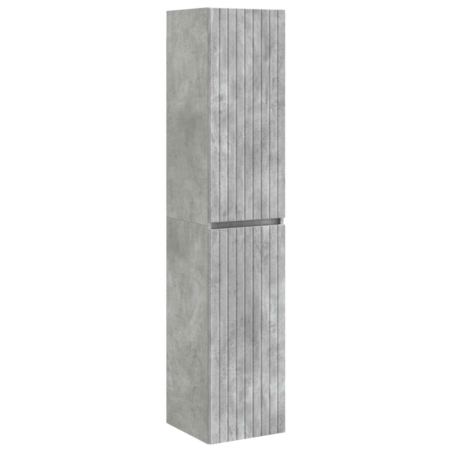 Mobiletto da Bagno a Muro Grigio Cemento 33 x 34,5 x 160 cm | homemem39