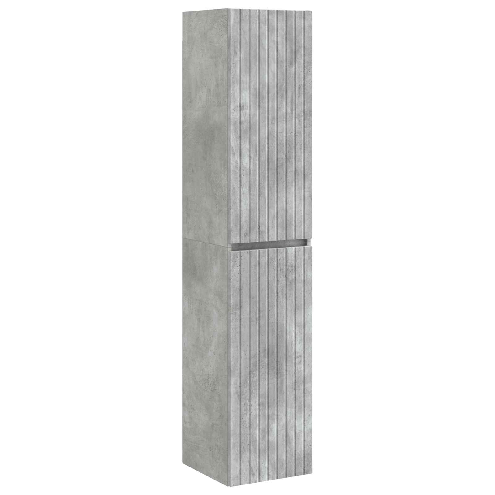 Mobiletto da Bagno a Muro Grigio Cemento 33 x 34,5 x 160 cm | homemem39