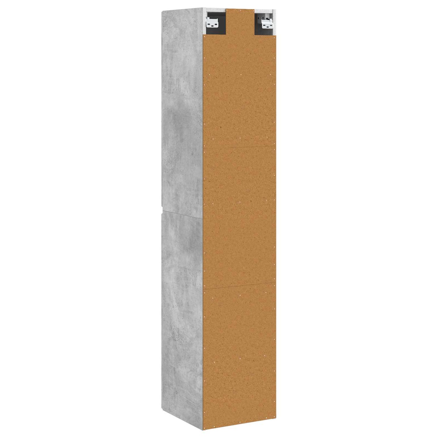 Mobiletto da Bagno a Muro Grigio Cemento 33 x 34,5 x 160 cm | homemem39