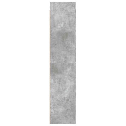 Mobiletto da Bagno a Muro Grigio Cemento 33 x 34,5 x 160 cm | homemem39