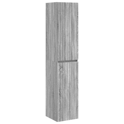 Mobiletto da Bagno a Muro Sonoma grigio 33 x 34,5 x 160 cm | homemem39