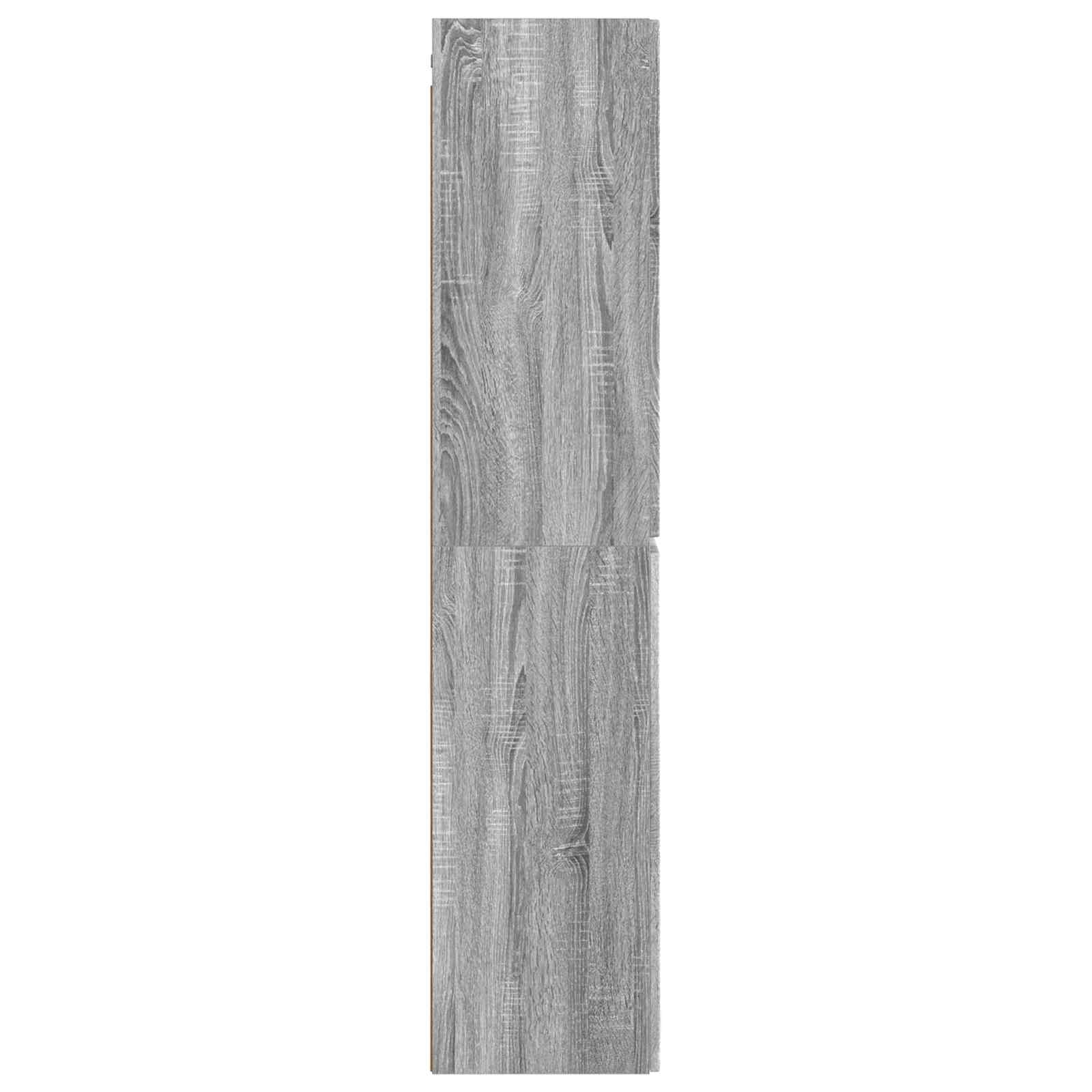 Mobiletto da Bagno a Muro Sonoma grigio 33 x 34,5 x 160 cm | homemem39