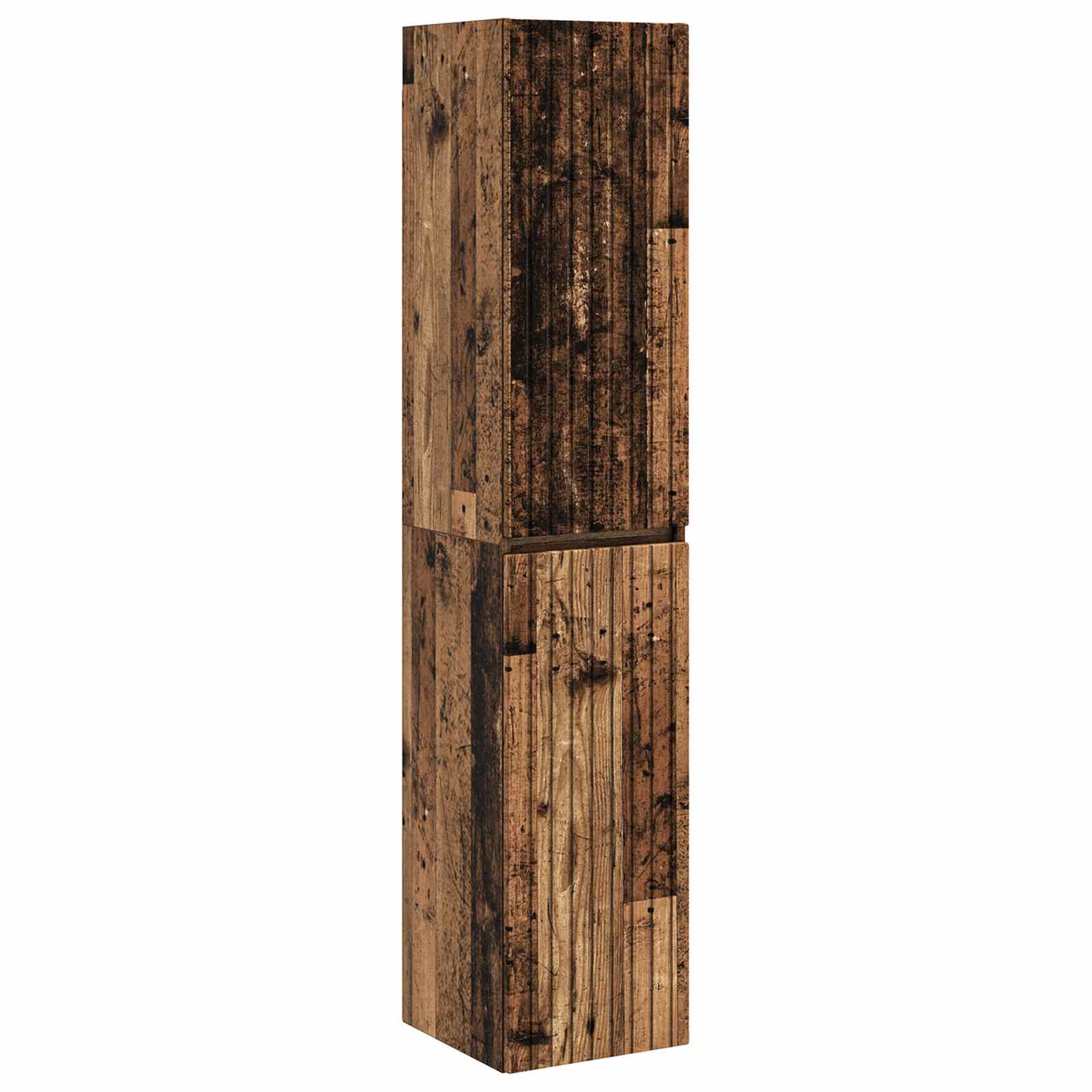Mobiletto da Bagno a Muro Legno antico 33 x 34,5 x 160 cm | homemem39