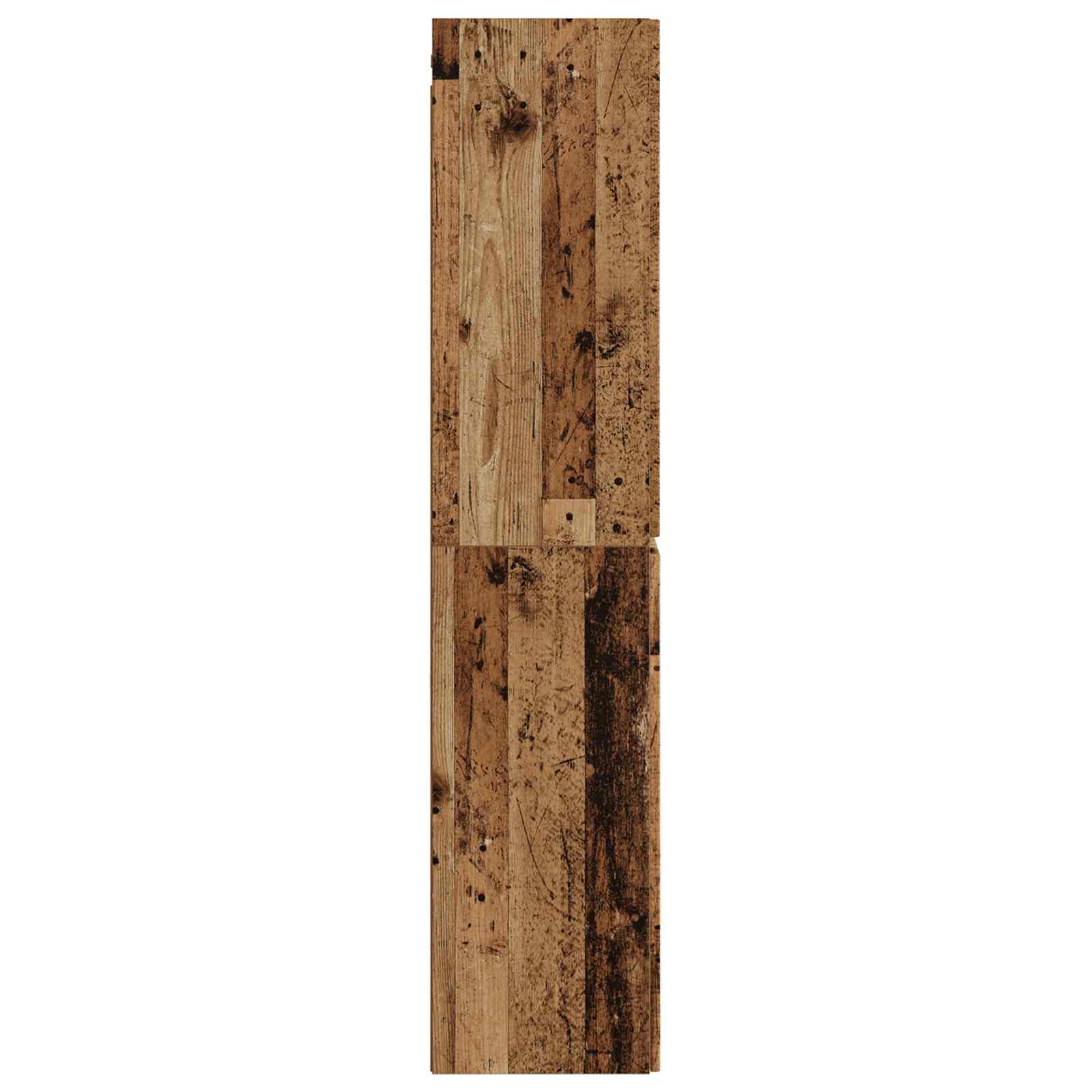 Mobiletto da Bagno a Muro Legno antico 33 x 34,5 x 160 cm | homemem39