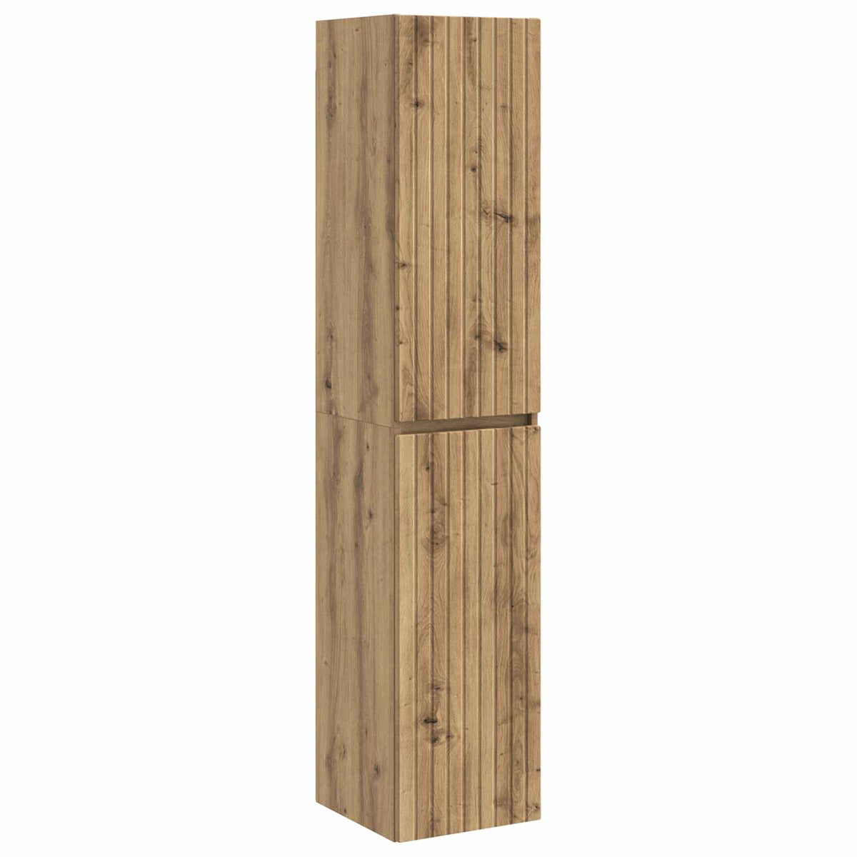 Mobiletto da Bagno a Muro Rovere Artigianale 33 x 34,5 x 160 cm | homemem39