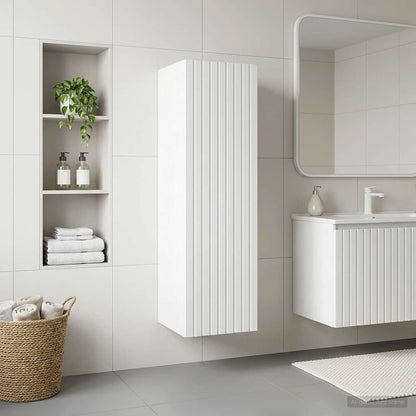 Mobiletto da Bagno a Muro Bianco 33 x 34,5 x 100 cm | homemem39