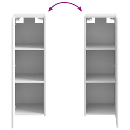 Mobiletto da Bagno a Muro Bianco 33 x 34,5 x 100 cm | homemem39