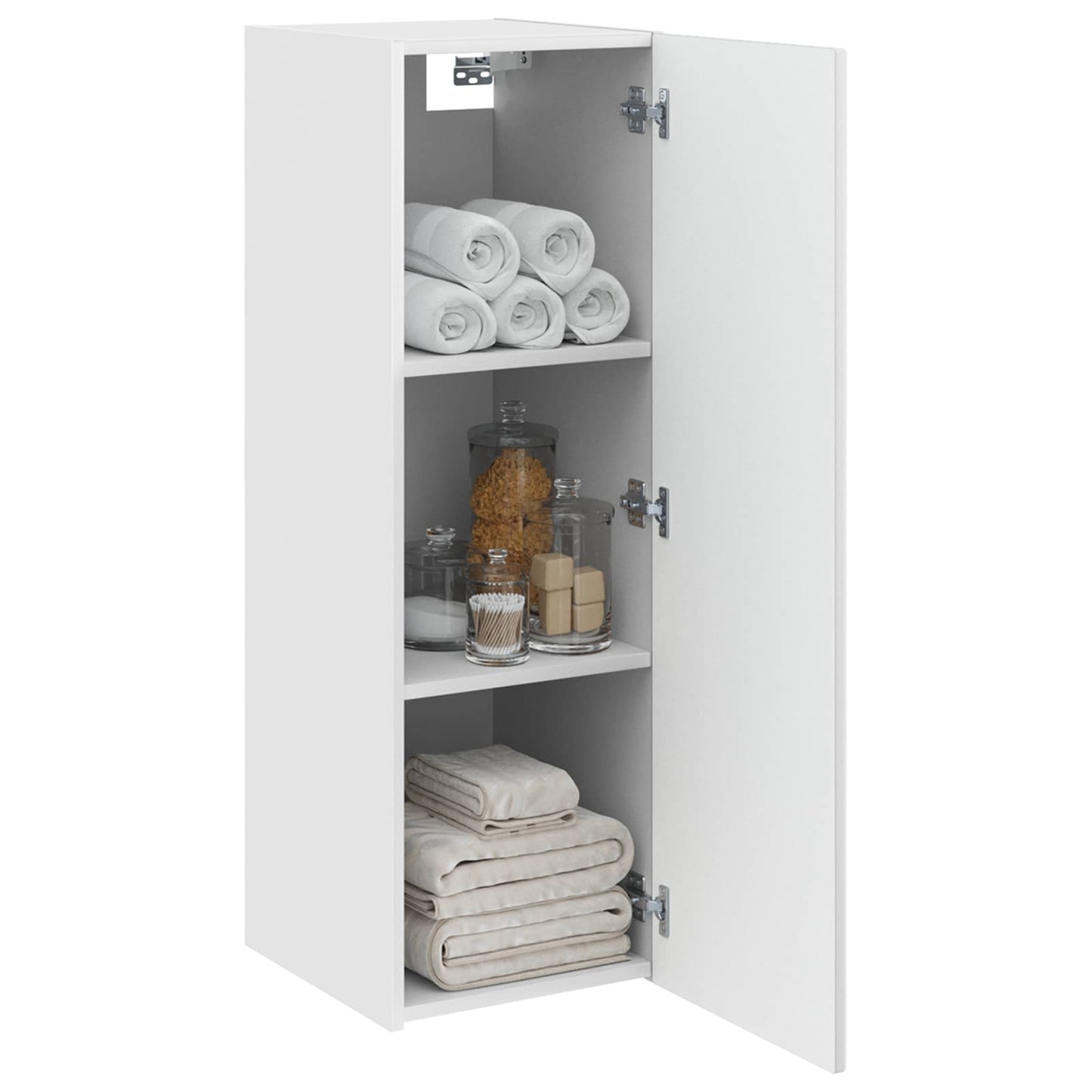 Mobiletto da Bagno a Muro Bianco 33 x 34,5 x 100 cm | homemem39