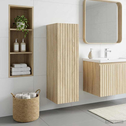 Mobiletto da Bagno a Muro Rovere Sonoma 33 x 34,5 x 100 cm | homemem39