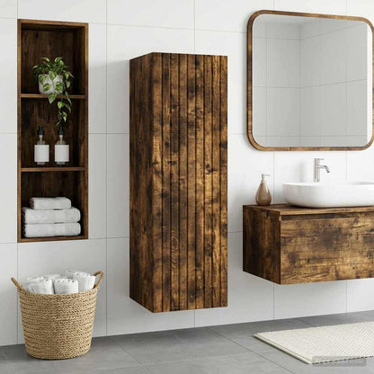 Mobiletto da Bagno a Muro Rovere Fumo 33 x 34,5 x 100 cm | homemem39
