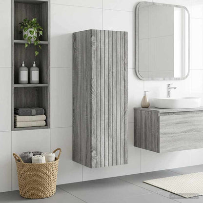 Mobiletto da Bagno a Muro Sonoma grigio 33 x 34,5 x 100 cm | homemem39
