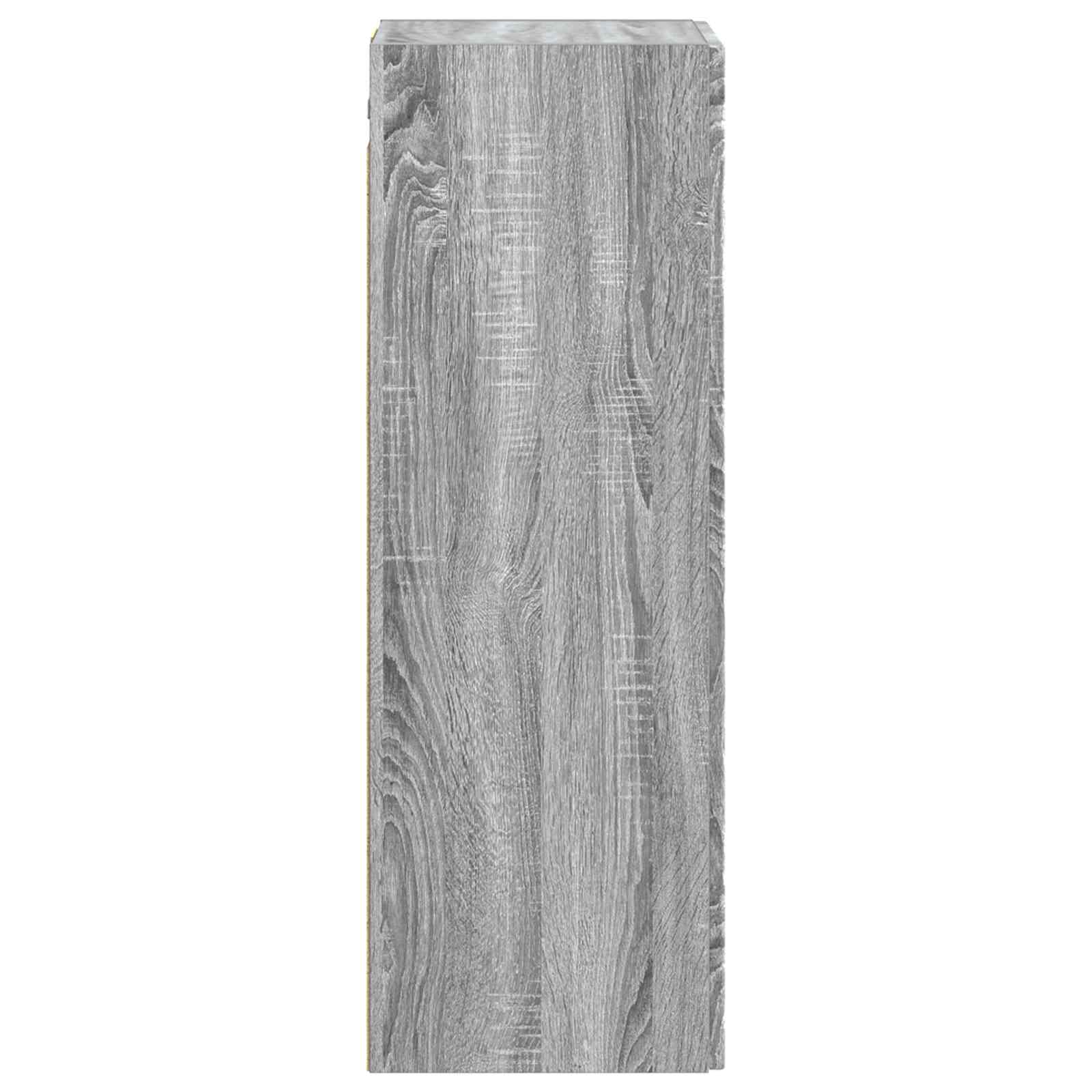 Mobiletto da Bagno a Muro Sonoma grigio 33 x 34,5 x 100 cm | homemem39
