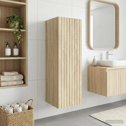 Mobiletto da Bagno a Muro Rovere Sonoma 33 x 34,5 x 60 cm | homemem39