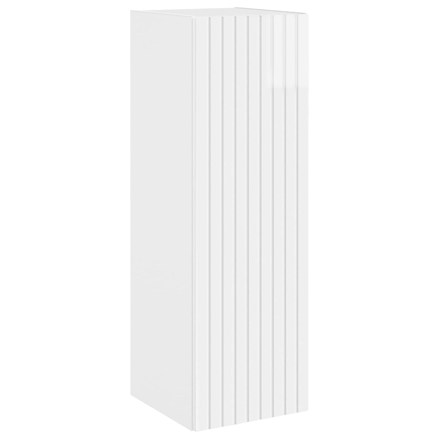 Mobiletto da Bagno a Muro Bianco Lucido 33 x 34,5 x 60 cm | homemem39