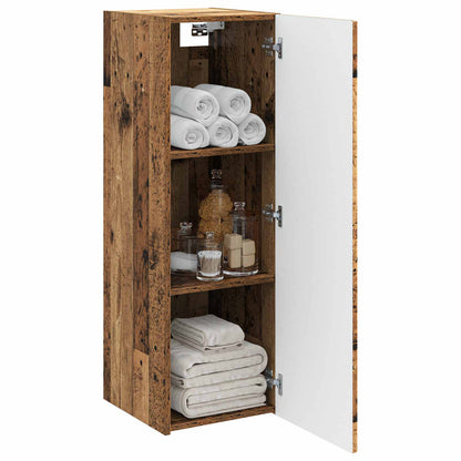 Mobiletto da Bagno a Muro Legno antico 33 x 34,5 x 60 cm | homemem39