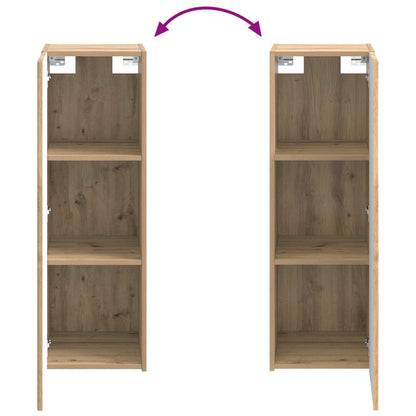 Mobiletto da Bagno a Muro Rovere Artigianale 33 x 34,5 x 60 cm | homemem39