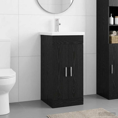 Mobile da bagno con lavabo Rovere Nero 42 x 40 x 84,5 cm | homemem39