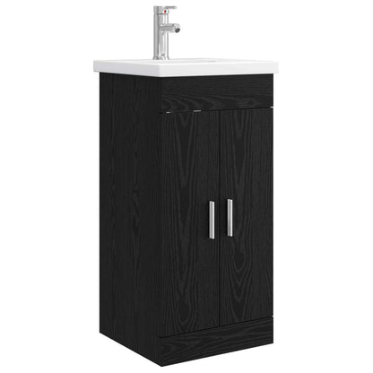 Mobile da bagno con lavabo Rovere Nero 42 x 40 x 84,5 cm