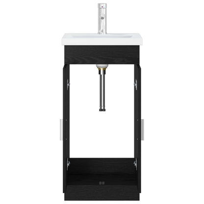 Mobile da bagno con lavabo Rovere Nero 42 x 40 x 84,5 cm | homemem39