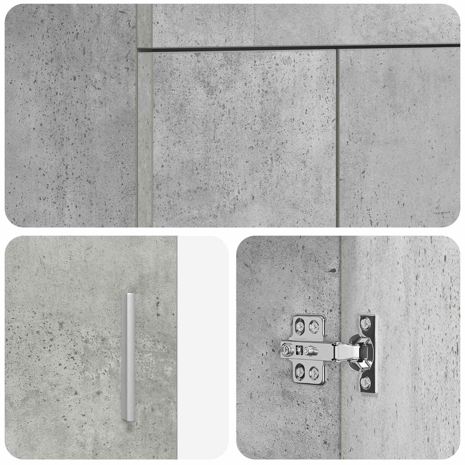 Mobile da bagno con lavabo Grigio Cemento 42 x 40 x 84,5 cm | homemem39
