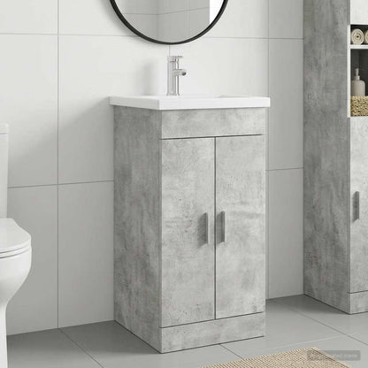 Mobile da bagno con lavabo Grigio Cemento 42 x 40 x 84,5 cm | homemem39