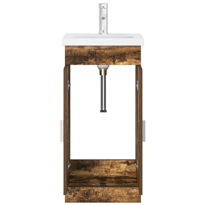 Mobile da bagno con lavabo Rovere Fumo 42 x 40 x 84,5 cm