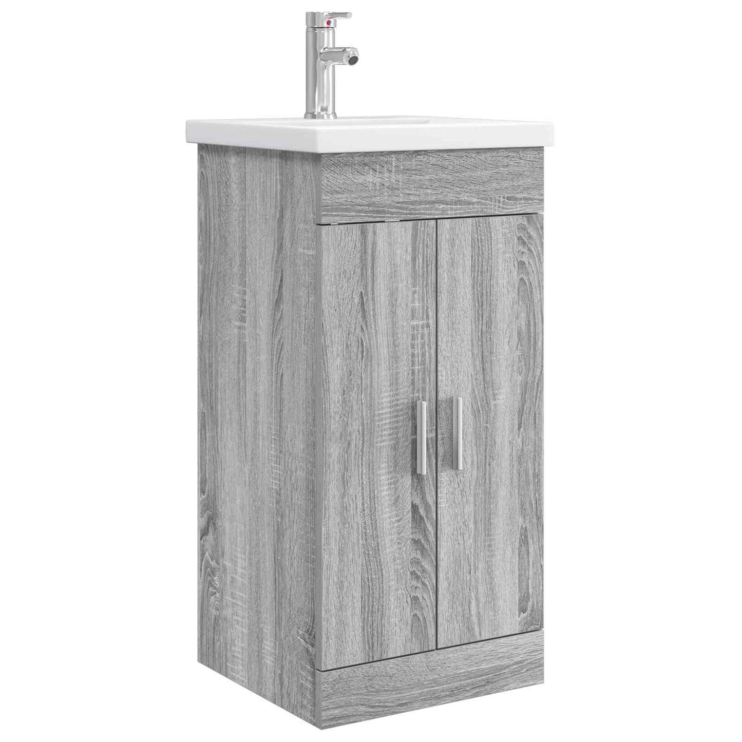 Mobile da bagno con lavabo Sonoma grigio 42 x 40 x 84,5 cm | homemem39
