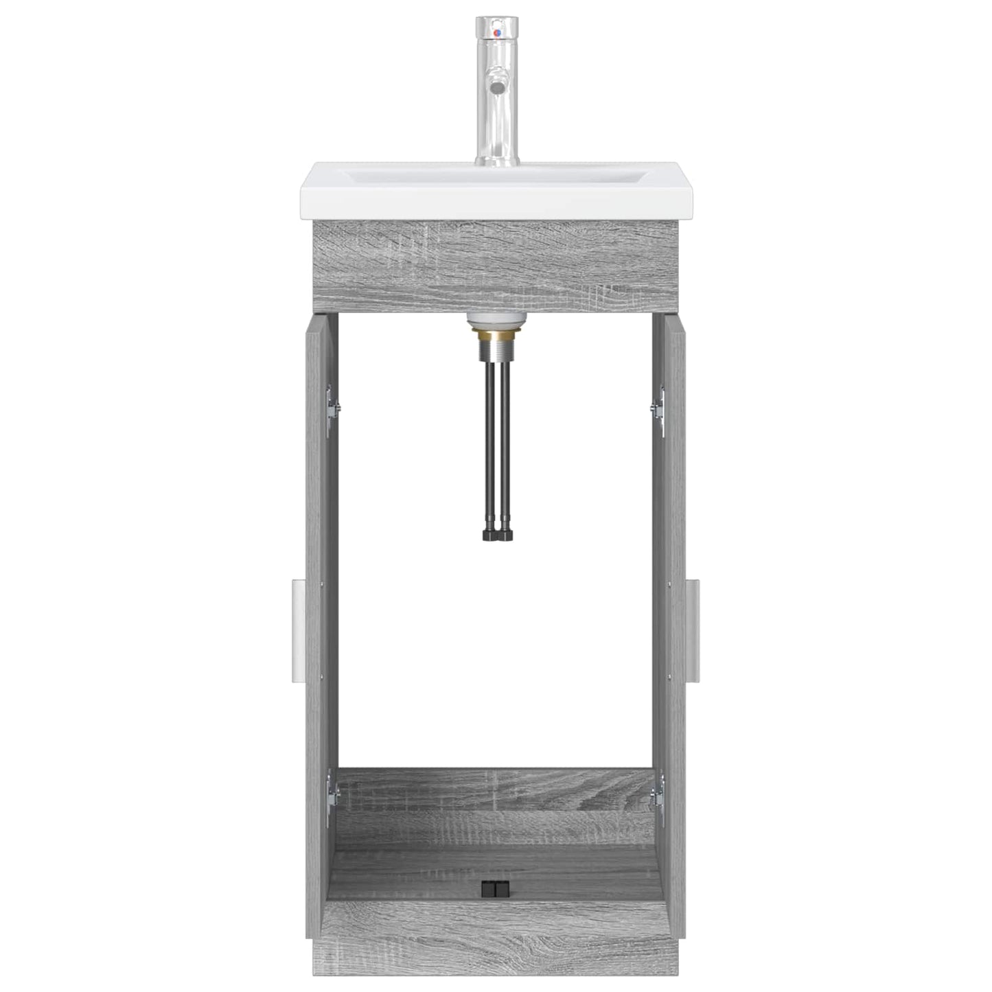 Mobile da bagno con lavabo Sonoma grigio 42 x 40 x 84,5 cm | homemem39
