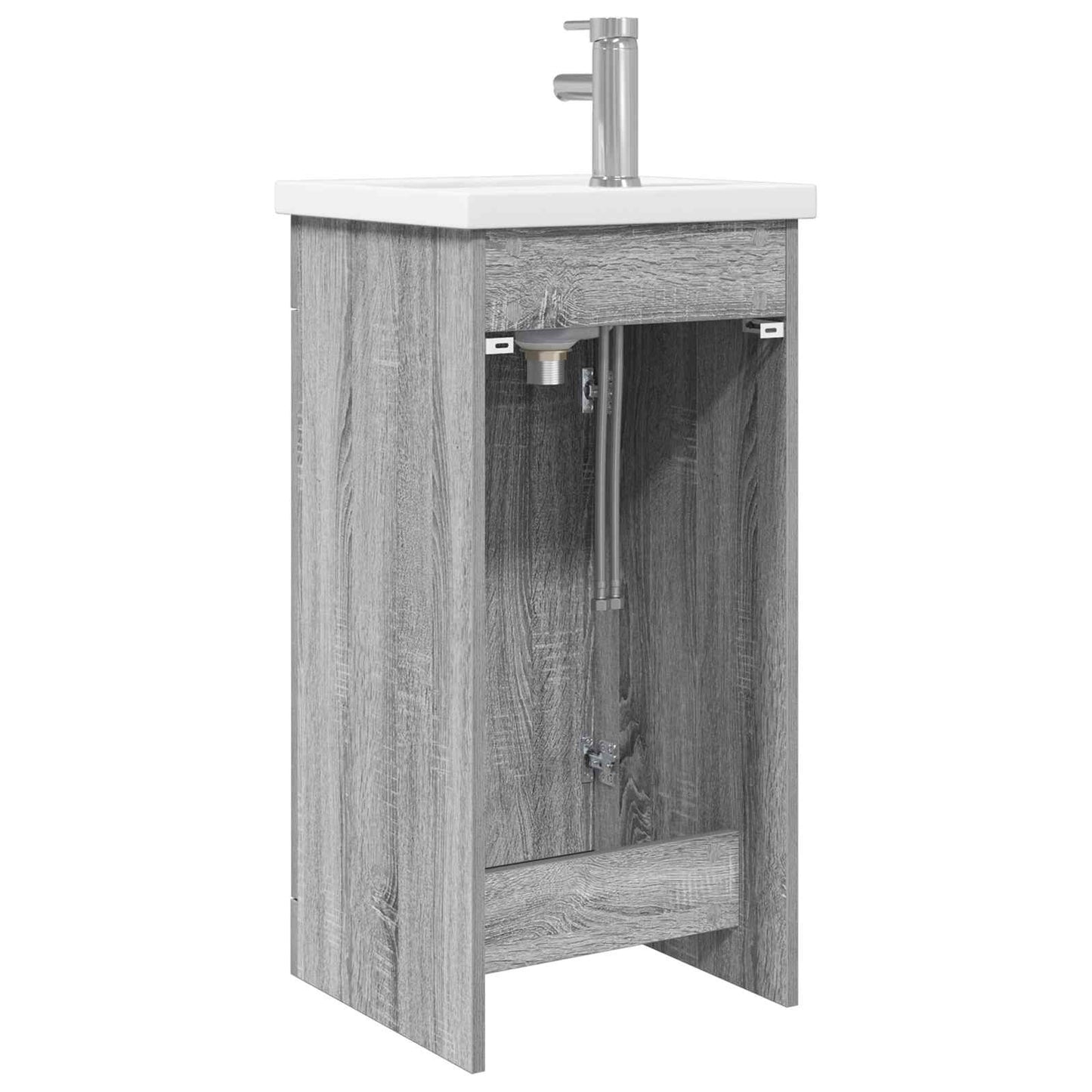 Mobile da bagno con lavabo Sonoma grigio 42 x 40 x 84,5 cm | homemem39