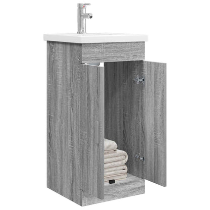 Mobile da bagno con lavabo Sonoma grigio 42 x 40 x 84,5 cm | homemem39