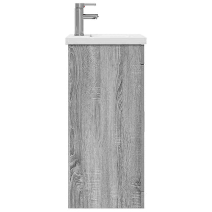 Mobile da bagno con lavabo Sonoma grigio 42 x 40 x 84,5 cm | homemem39