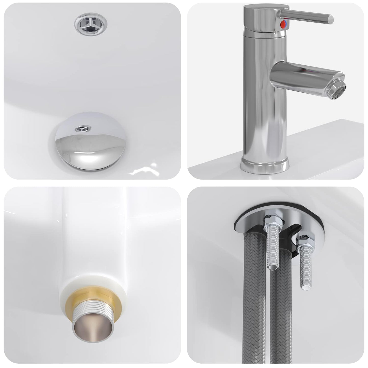 Mobile da bagno con lavabo Legno antico 42 x 40 x 84,5 cm | homemem39