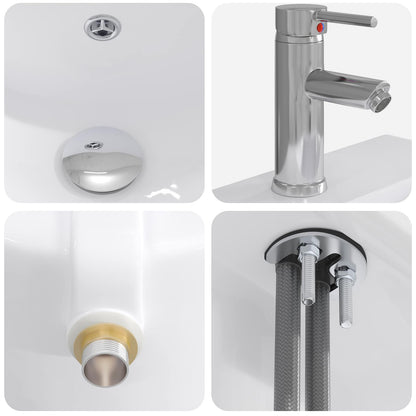 Mobile da bagno con lavabo Legno antico 42 x 40 x 84,5 cm | homemem39