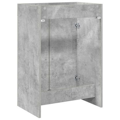 Mobiletto da Bagno Sotto Lavabo Grigio Cemento | homemem39