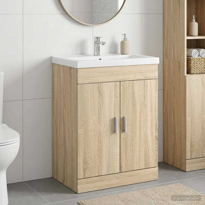 Mobiletto da Bagno Sotto Lavabo Rovere Sonoma | homemem39