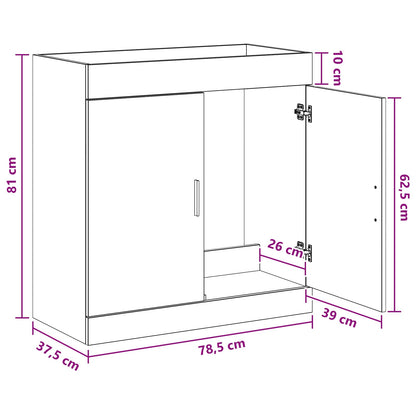 Mobiletto da Bagno Sotto Lavabo Rovere Sonoma | homemem39